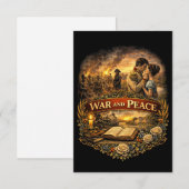 War and Peace Dankeskarte (Vorne/Hinten)