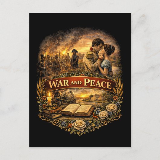 War and Peace Postkarte (Vorderseite)
