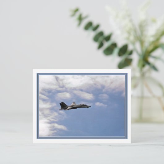War Bird Jet Postkarte (Stehend Vorderseite)
