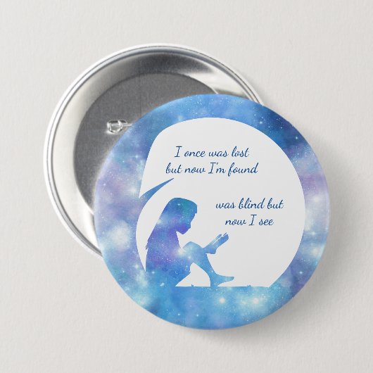 War Blind, aber jetzt sehe ich - Button (Vorne & Hinten)