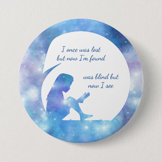 War Blind, aber jetzt sehe ich - Button (Vorderseite)