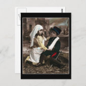 War Children - Vintage französische Postkarte des (Vorne/Hinten)