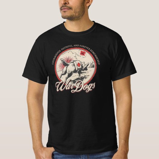 War Dogs - WW2 First Aid Animals Tribute T-Shirt (Vorderseite)