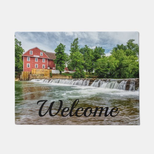 War Eagle Mill and Waterfall Willkommen vor der Tü Fußmatte (Vorderseite)