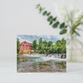 War Eagle Mill und Wasserfall denken Sie Postkarte (Stehend Vorderseite)