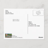 War Eagle Mill und Wasserfall denken Sie Postkarte (Rückseite)