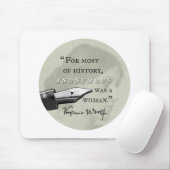 War ein Zitat Frau ~ Virginias Woolf circl anonym Mousepad (Mit Mouse)