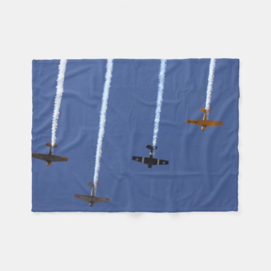 War Flugzeug Fleece Blanket (Vorderseite (Horizontal))