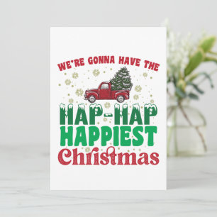 War Gonna haben die Hap Hap glücklichsten Weihnach Einladung