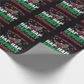 War Gonna haben die Hap Hap glücklichsten Weihnach Geschenkpapier (Ecke)