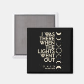 War in Ohio Total Solar Eclipse 2024 Magnet (Vorderseite/Rückseite)