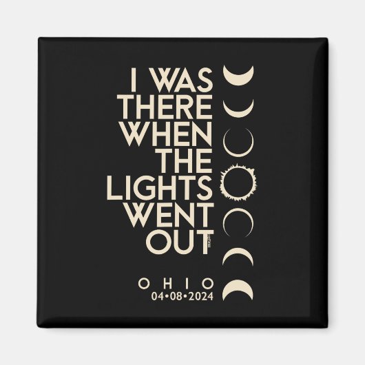 War in Ohio Total Solar Eclipse 2024 Magnet (Vorne)
