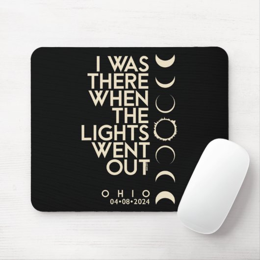 War in Ohio Total Solar Eclipse 2024 Mousepad (Mit Mouse)