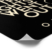 War in Ohio Total Solar Eclipse 2024 Poster (Ecke)