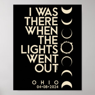 War in Ohio Total Solar Eclipse 2024 Poster