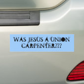War Jesus ein Gewerkschaftstischler??? Autoaufkleber (Auf Auto)