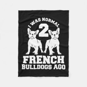War Normal 2 französische Bulldogs vor Animal Dog  Fleecedecke