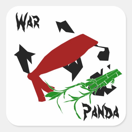 War Panda Sticker (Vorderseite)
