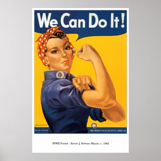 War-Poster-30: Rosie The Riveter Poster (Vorne)