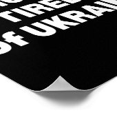 War Sick And Tired Ukraine  Poster (Ecke)