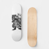 War Wolf Skate Deck Skateboard (Vorderseite)