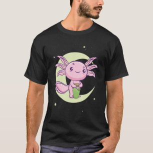 Warabi Mochi Getränk Weltraum Axolotl Ambystoma Me T-Shirt