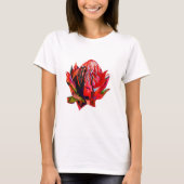 Waratah Australian native flower watercolor T-Shirt (Vorderseite)