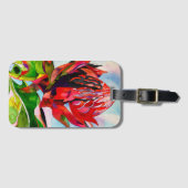 Waratah Australische Blume Aquarell Gepäckanhänger (Vorderseite (Horizontal))