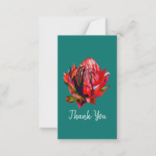 Waratah australische einheimische Blumen-Aquarell Mitteilungskarte