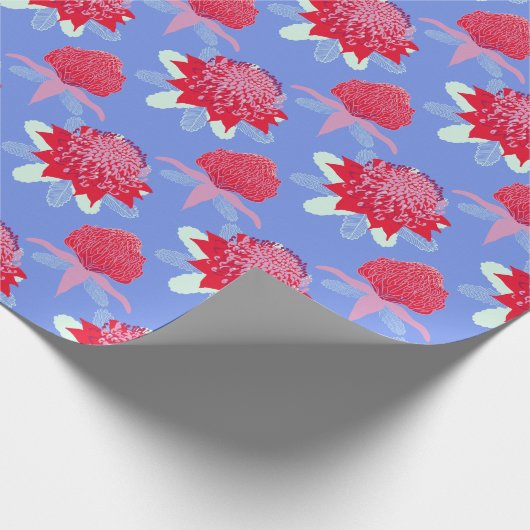 Waratah Geschenkpapier (Ecke)