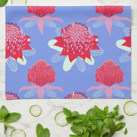 Waratah Geschirrtuch (Gefaltet)