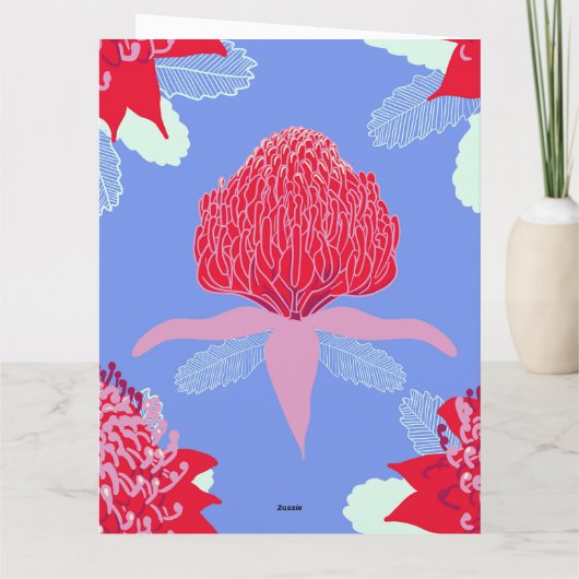 Waratah Karte (Rückseite)