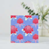 Waratah Karte (Stehend Vorderseite)