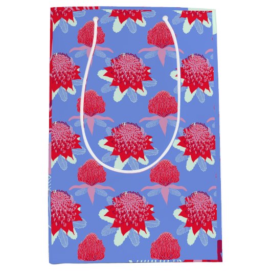 Waratah Mittlere Geschenktüte (Vorderseite)