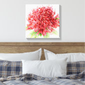 Waratah Red Blume botanica art Leinwanddruck (Insitu (Schlafzimmer))