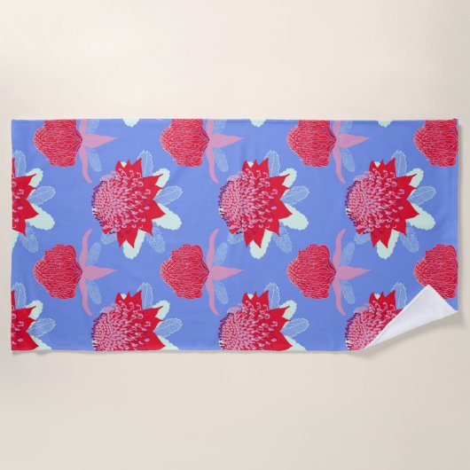 Waratah Strandtuch (Vorderseite)