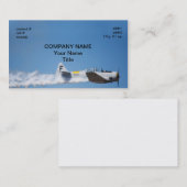 Warbird schleppender Rauch Visitenkarte (Vorne/Hinten)