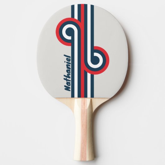 Warbird Stripe Loop mit Namen Tischtennis Schläger (Vorderseite)
