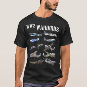 Warbirds des Vintagen Flugzeug des Zweiten Weltkri T-Shirt