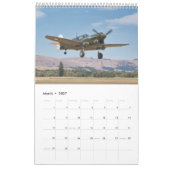 Warbirds — ZK-ARJ (mittel, 1-Seiten-Monat) Kalende Kalender (Mär 2027)