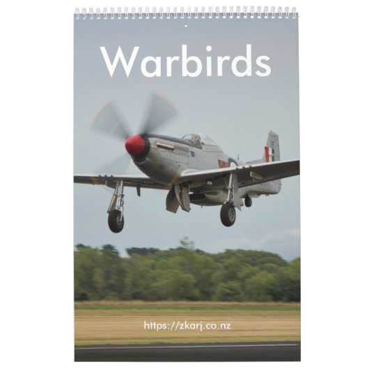 Warbirds — ZK-ARJ (mittel, 1-Seiten-Monat) Kalende Kalender (Titelbild)