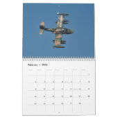 Warbirds — ZK-ARJ (mittlerer, zweiseitiger Monat)  Kalender (Feb 2026)