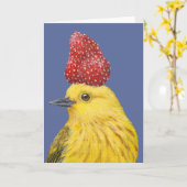 Warbler-Karte Karte (Gelbe Blume)