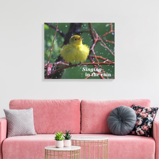 Warbler Leinwanddruck (Insitu (Wohnzimmer))