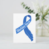 Warbler Neck Ribbon Postkarte (Stehend Vorderseite)