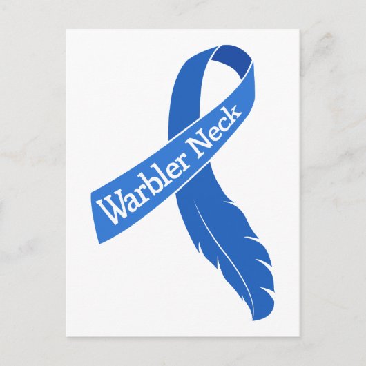 Warbler Neck Ribbon Postkarte (Vorderseite)