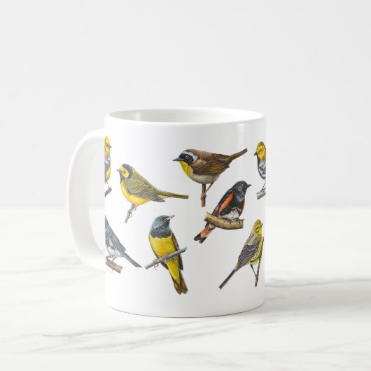 Warbler-Tasse Kaffeetasse (Vorderseite Links)