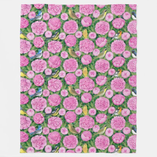 Warbler und Pfennigfuchser Fleecedecke (Vorderseite)