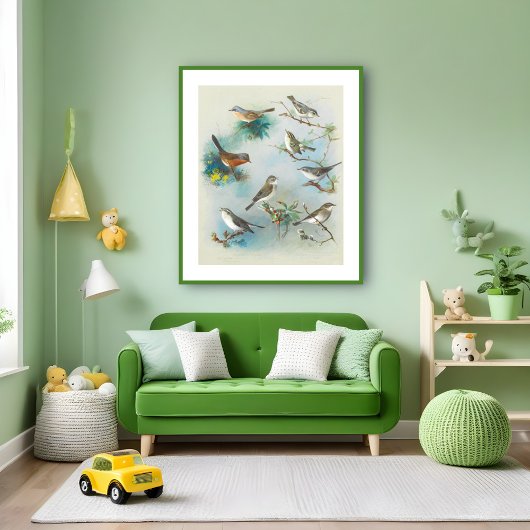 Warbler und Wrens Poster