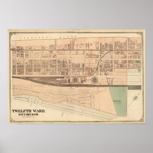 Ward 12 von Pittsburgh, Pennsiwania Poster (Vorne)